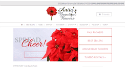 Desktop Screenshot of anitasflowersstafford.com